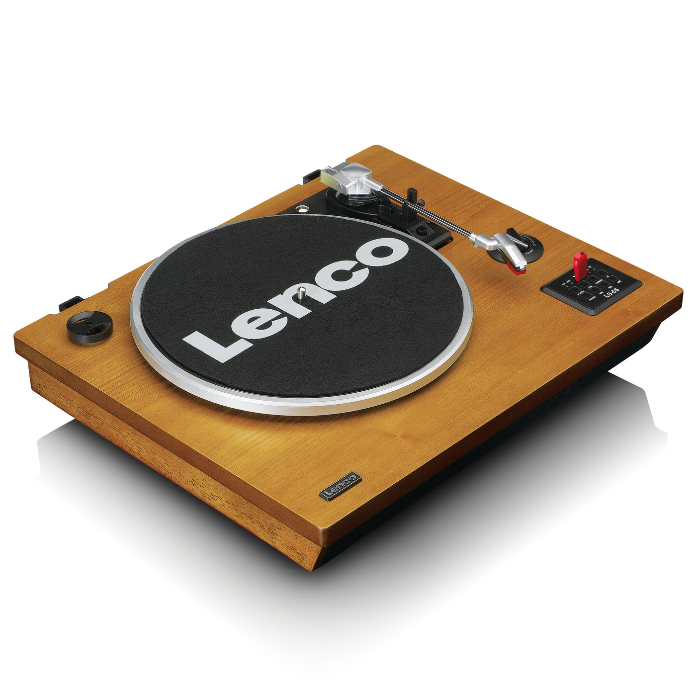 LENCO LS-55WA - Record Player with Bluetooth®, USB MP3 encoder, speakers - Wood