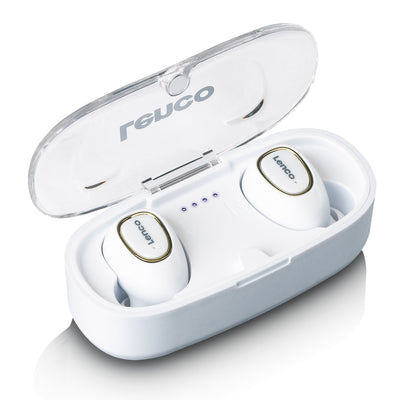 LENCO EPB-410WH - Bluetooth® IPX4 TWS Earphone met powerbank - Wit