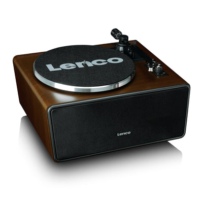 LENCO LS-470WA - Platenspeler met ingebouwde speakers en Bluetooth® - Walnoot