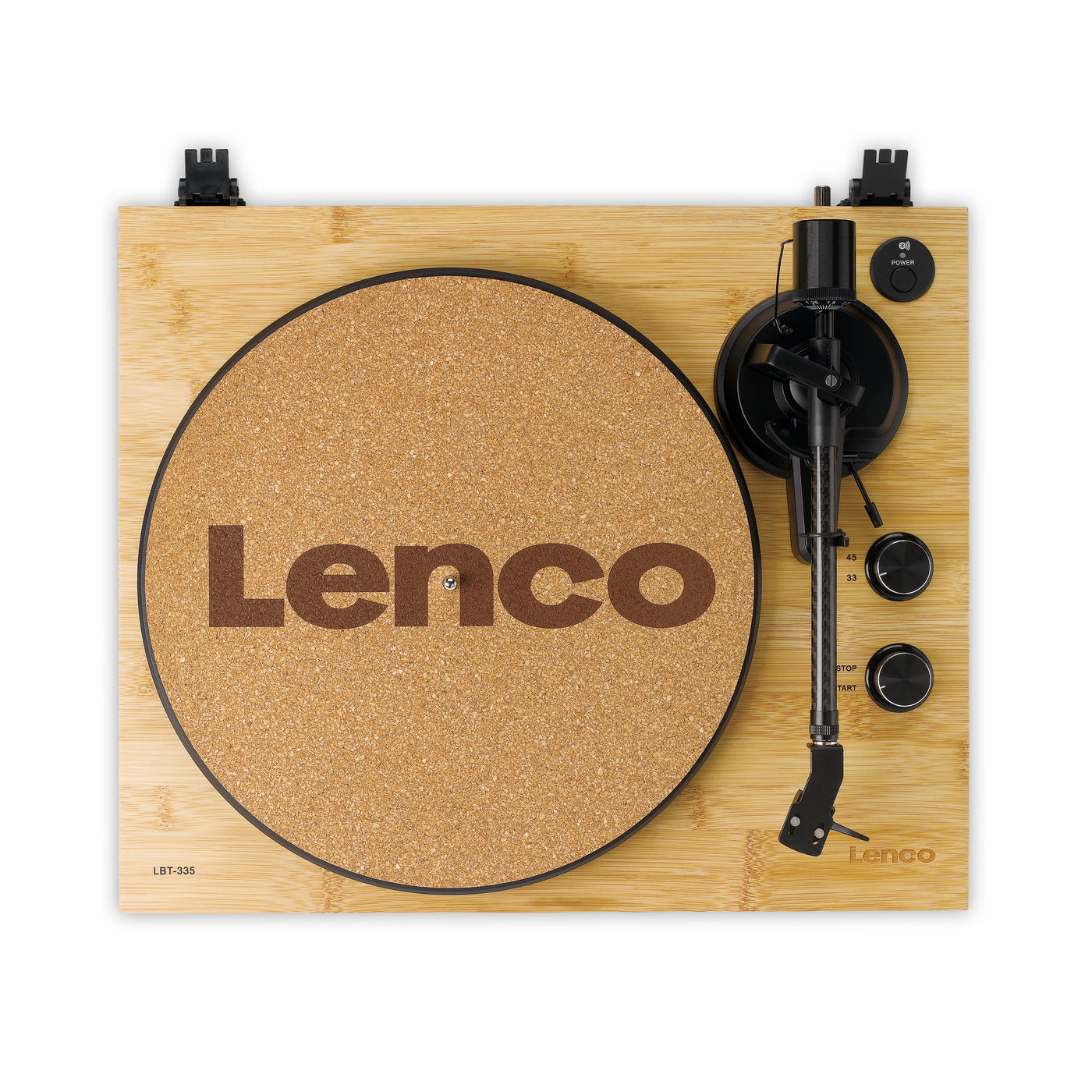 LENCO LBT-335BA - Record Player with Bluetooth®, bamboo housing, and Ortofon 2M Red cartridge