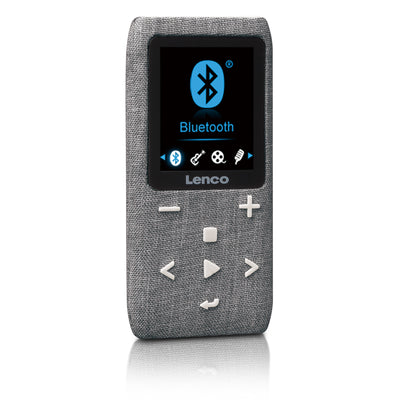 LENCO XEMIO-861GY - MP3/MP4 Player met Bluetooth® 8GB Micro SD Card - Grijs