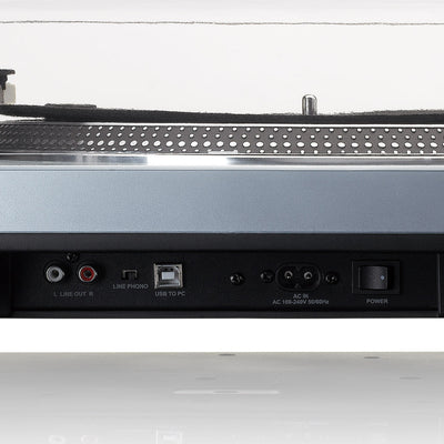 LENCO L-3809ME - Direct aangedreven Platenspeler met USB/PC encoding - Metallic blauw