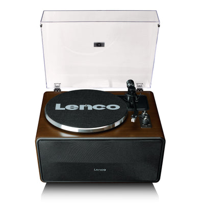 LENCO LS-470WA - Platenspeler met ingebouwde speakers en Bluetooth® - Walnoot