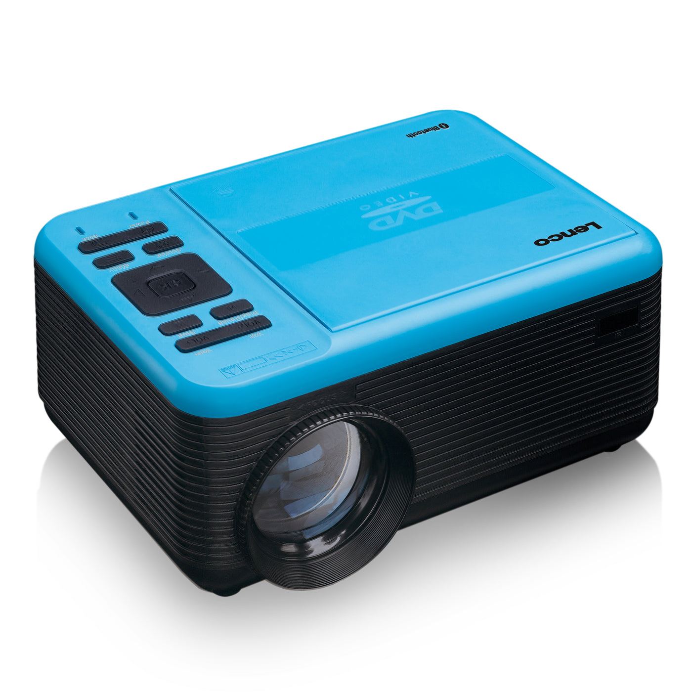 LENCO LPJ-500BU - LCD Projector met DVD speler en Bluetooth® - Blauw