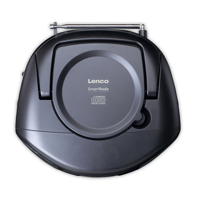 LENCO SCD-6000BK - Draagbare internet radio met DAB+/FM, Bluetooth®, CD-speler en groot LCD kleurendisplay - Zwart