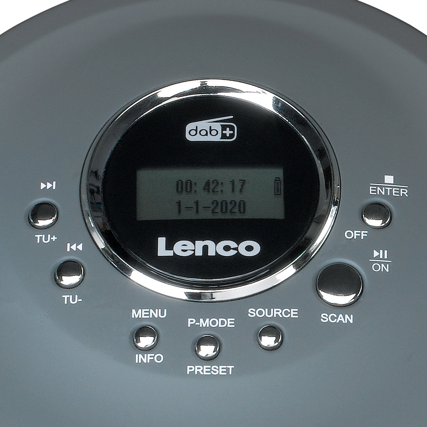 LENCO CD-400GY - Portable CD/ MP3 player for CD, CD-R, CD-RW