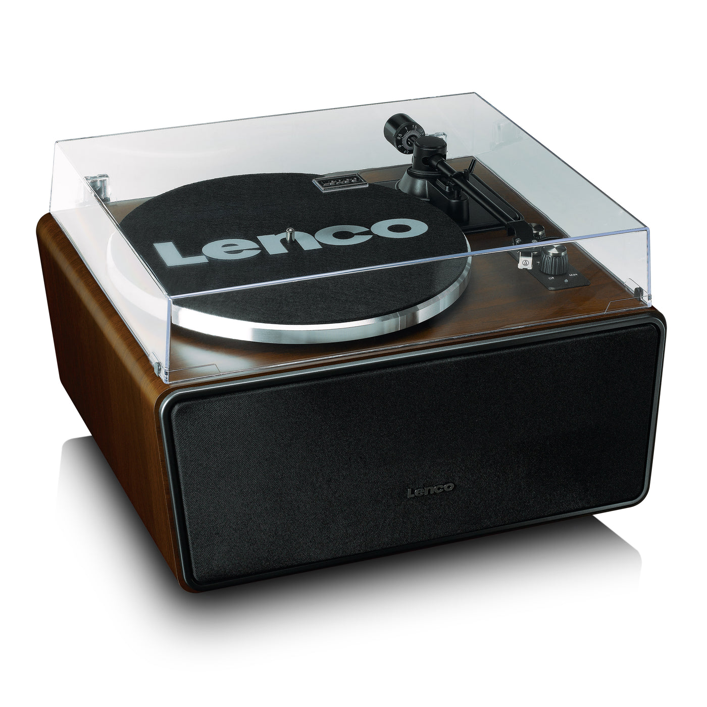 LENCO LS-470WA - Platenspeler met ingebouwde speakers en Bluetooth® - Walnoot