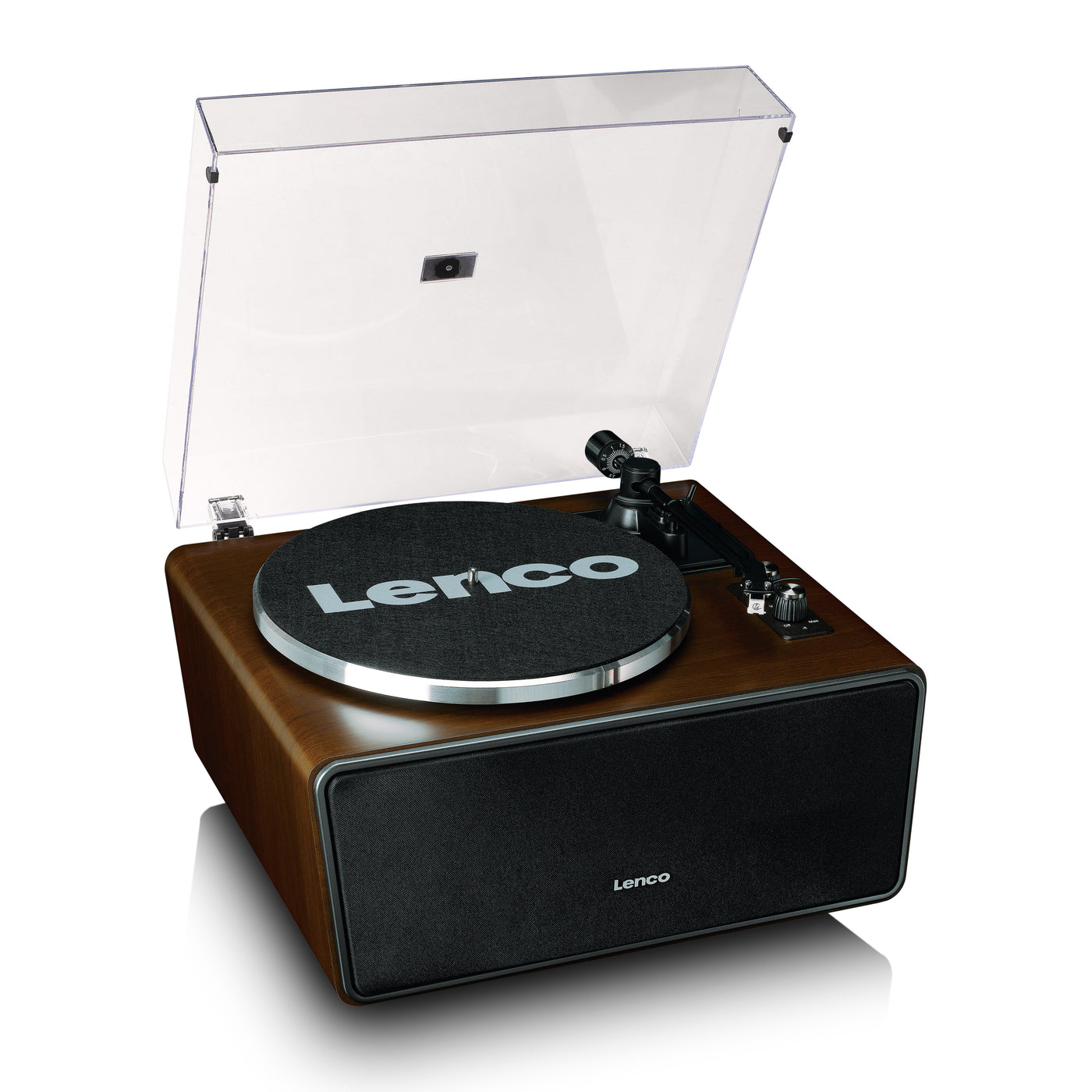 LENCO LS-470WA - Platenspeler met ingebouwde speakers en Bluetooth® - Walnoot