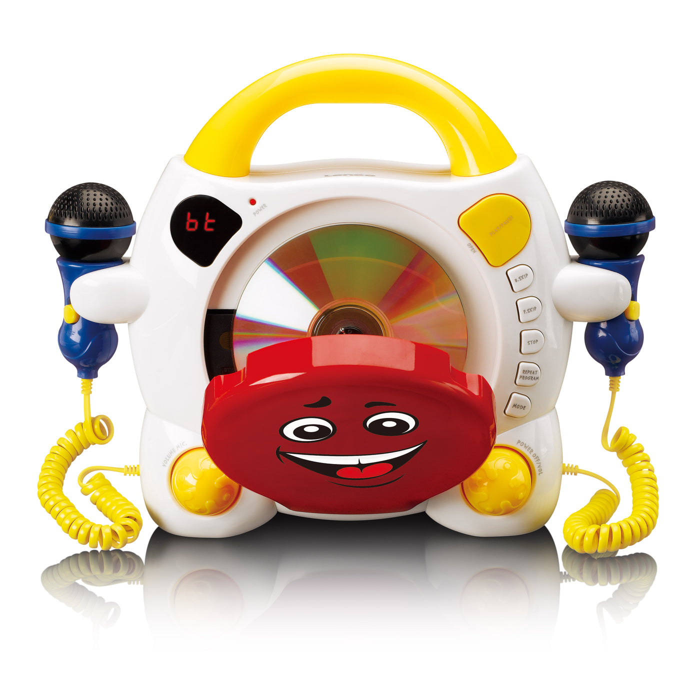 LENCO KCD-011KIDS - Draagbare karaoke CD-speler met Bluetooth® voor kinderen - Meerkleurig