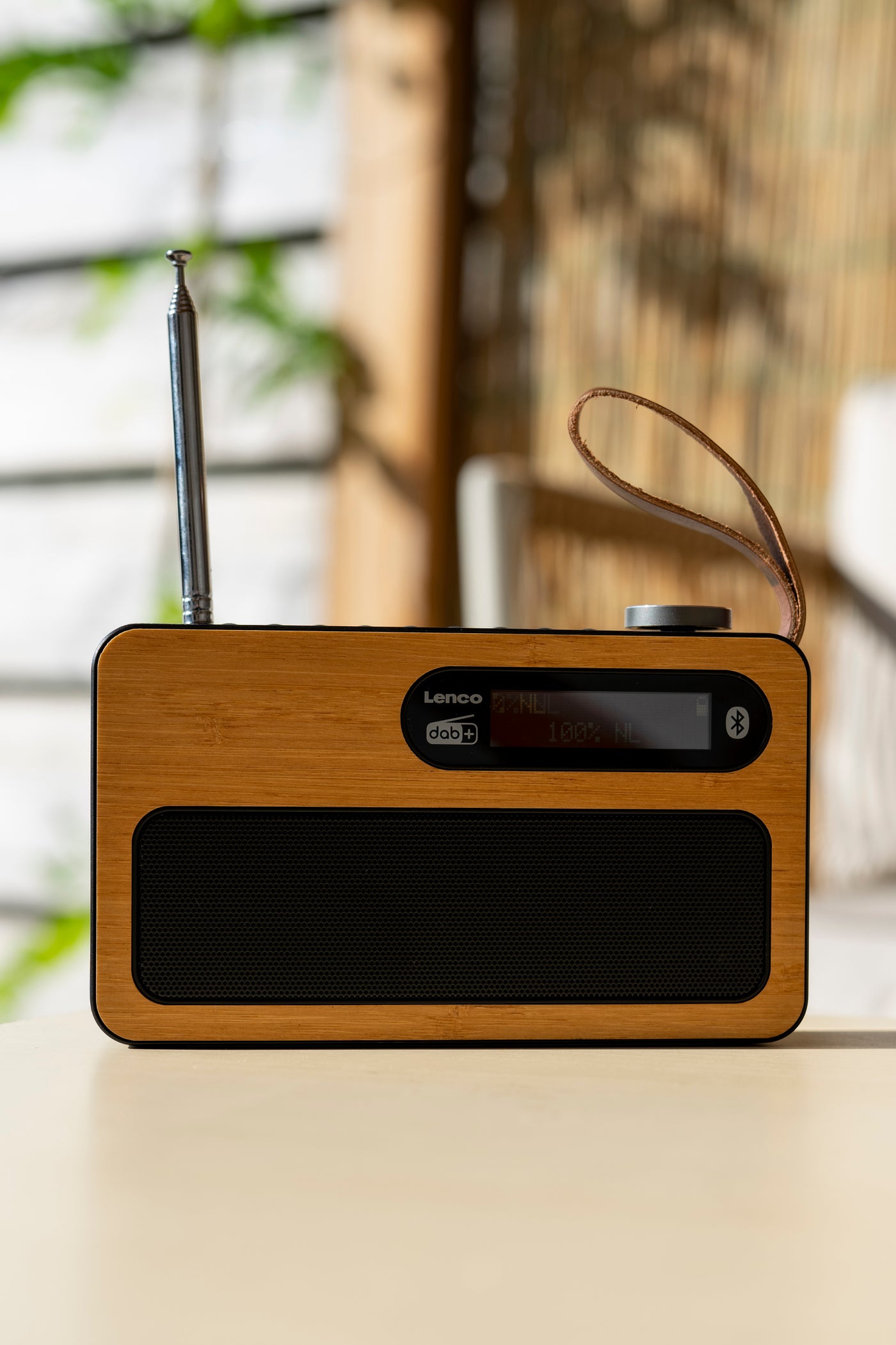 LENCO PDR-040BAMBOOBK - DAB+ radio - Bamboo - Black