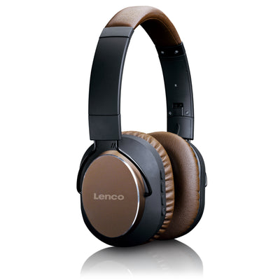 LENCO HPB-730BN - Bluetooth® koptelefoon met Active Noise Cancelling (ANC) - Bruin