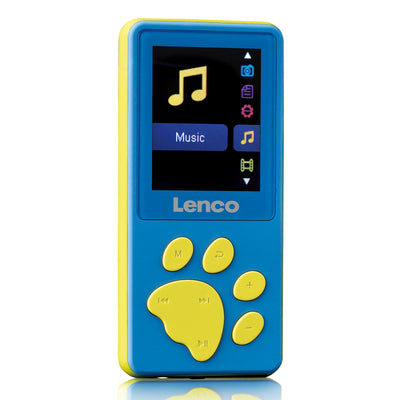 LENCO Xemio-560BU - MP3/MP4 speler met 8GB geheugen - Blauw