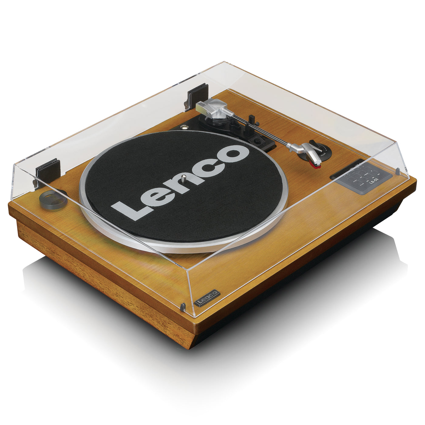 LENCO LS-55WA - Record Player with Bluetooth®, USB MP3 encoder, speakers - Wood