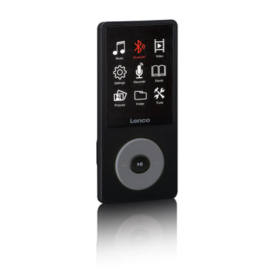 LENCO Xemio-860BK - MP3/MP4 speler met Bluetooth® en 8GB intern geheugen - Zwart