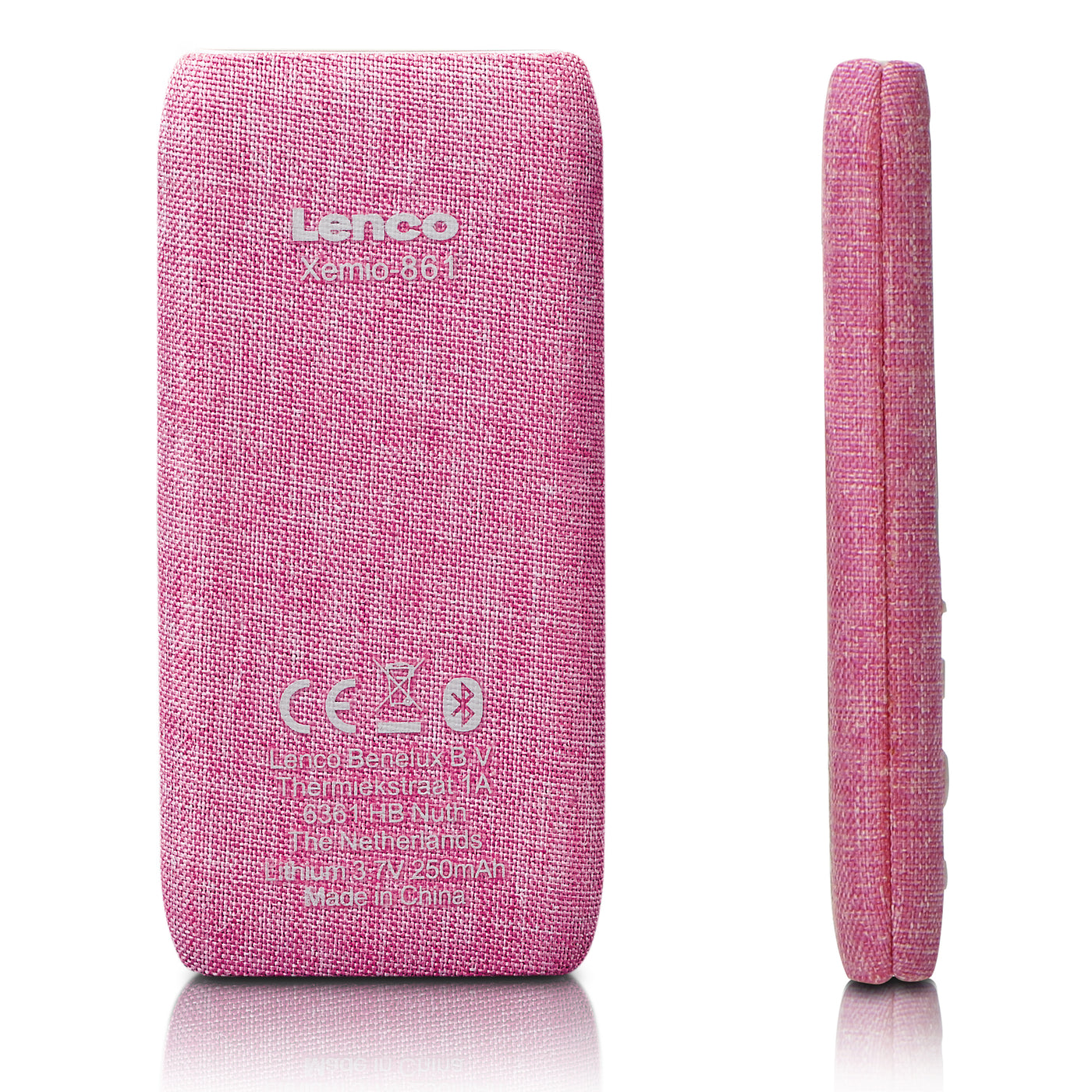 LENCO Xemio-861PK - MP3/MP4 Player with Bluetooth® 8GB Micro SD Card - Pink