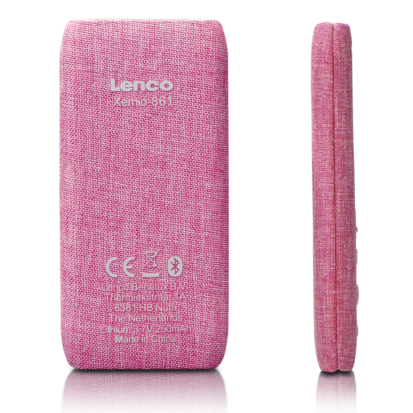 LENCO Xemio-861PK - MP3/MP4 Player met Bluetooth® 8GB Micro SD Card - Roze