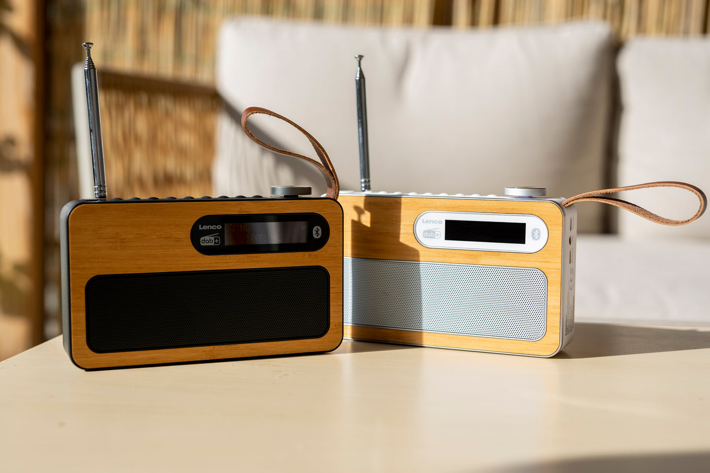 LENCO PDR-040BAMBOO BK - DAB+/FM radio Bluetooth®- Bamboo - Zwart