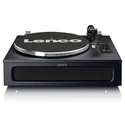 LENCO LS-430BK - Platenspeler met 4 ingebouwde Luidsprekers - Zwart