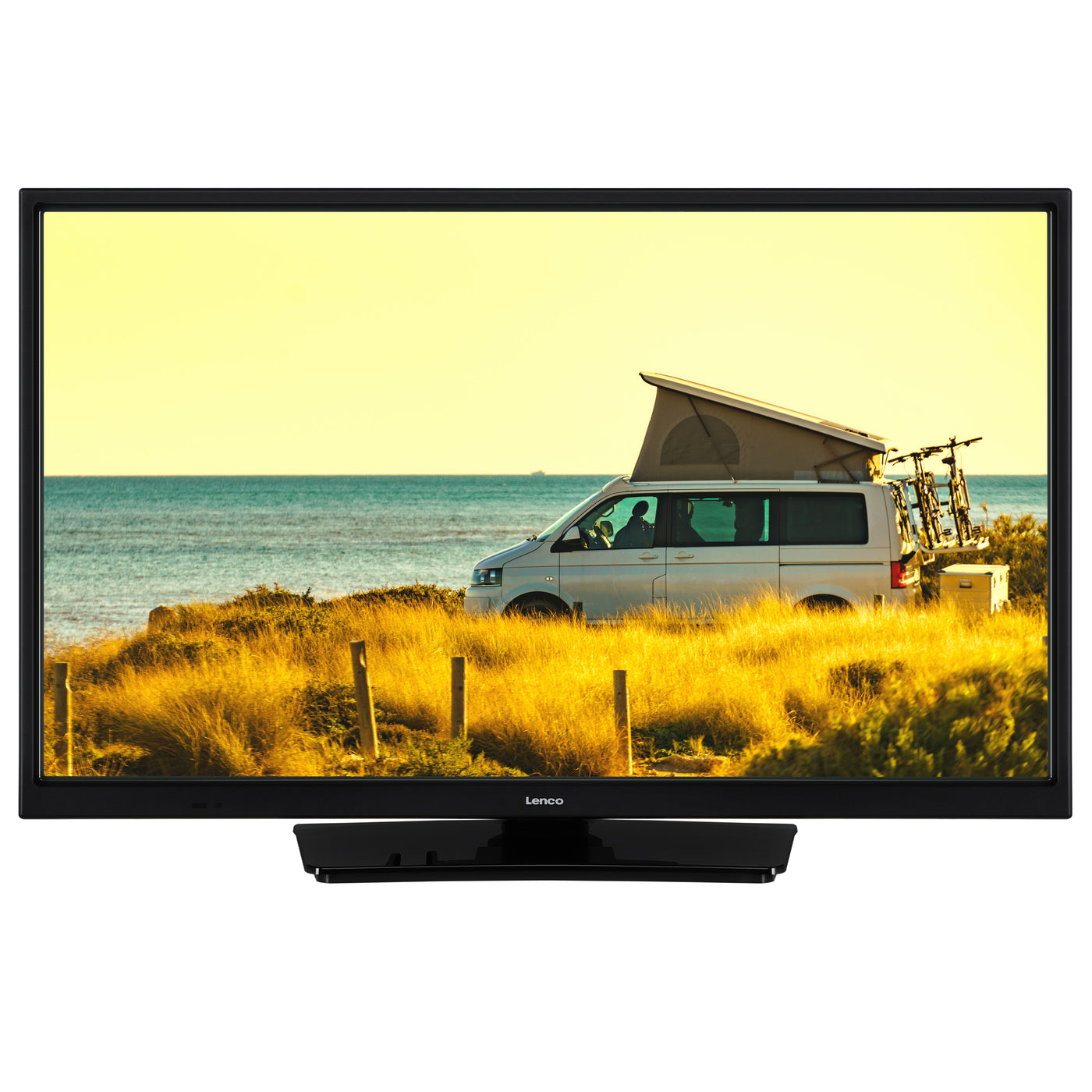 LENCO LED-2463BK (V2) - 24" Android Smart TV with 12V car adapter, black