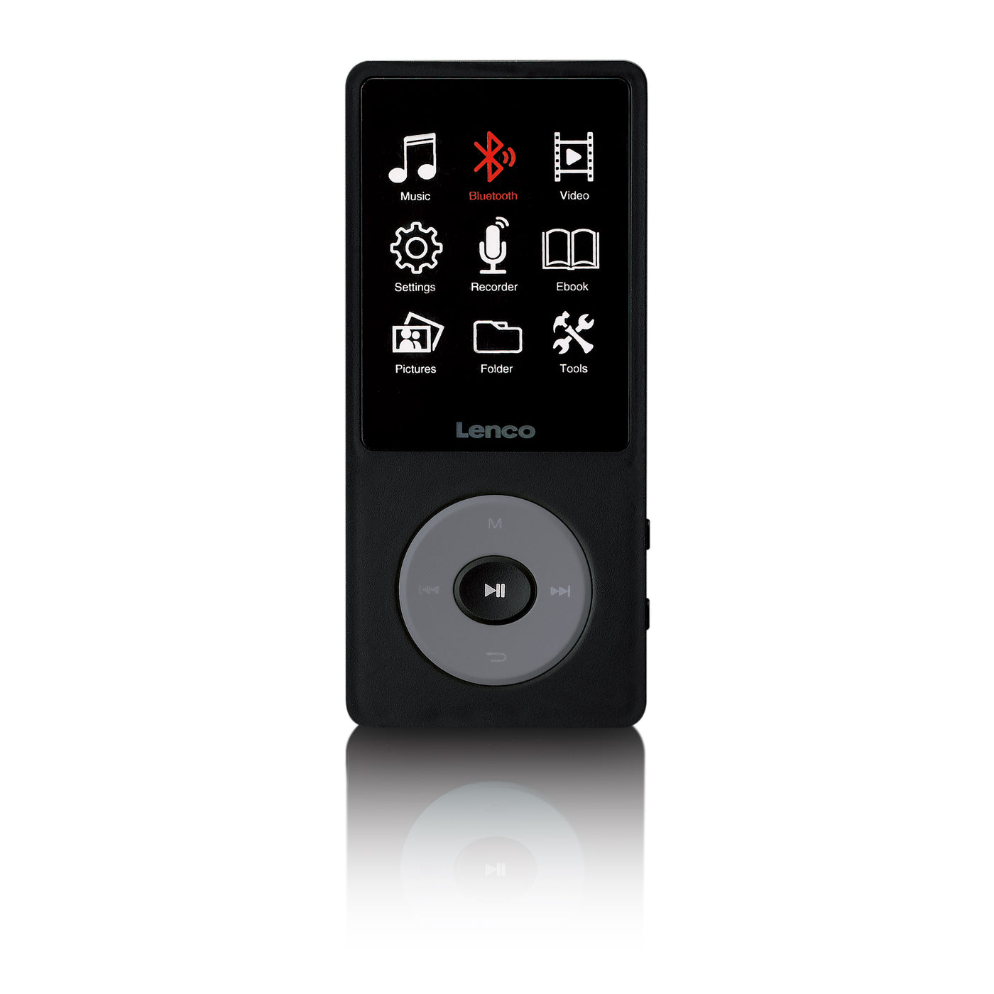 LENCO Xemio-860BK - MP3/MP4 speler met Bluetooth® en 8GB intern geheugen - Zwart