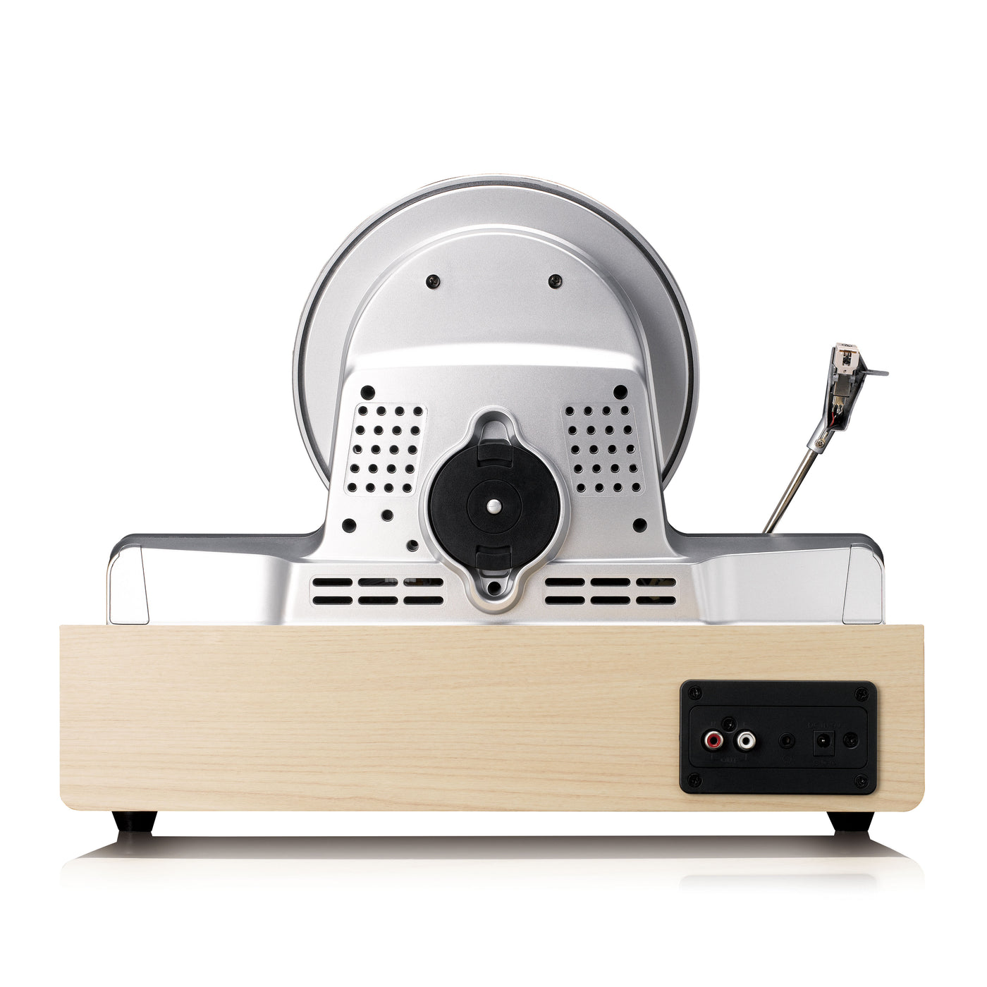 LENCO LSA-071SI - Volautomatische verticale platenspeler met ingebouwde luidsprekers en Bluetooth® - Zilver