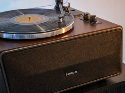 LENCO LS-470WA - Record Player with built-in speakers and Bluetooth® - Walnut