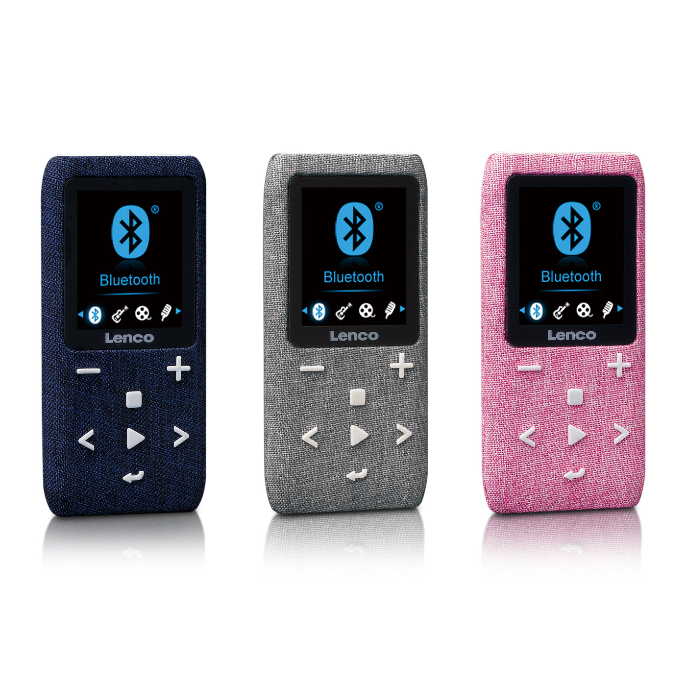LENCO XEMIO-861GY - MP3/MP4 Player met Bluetooth® 8GB Micro SD Card - Grijs