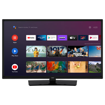 LENCO LED-3263BK (V2) - 32" Android Smart TV met 12V auto adapter, zwart