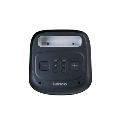 LENCO PA-100BK - Bluetooth® Party Speaker met LED-lichteffecten - 100W RMS, USB, 14 uur batterijduur - Zwart