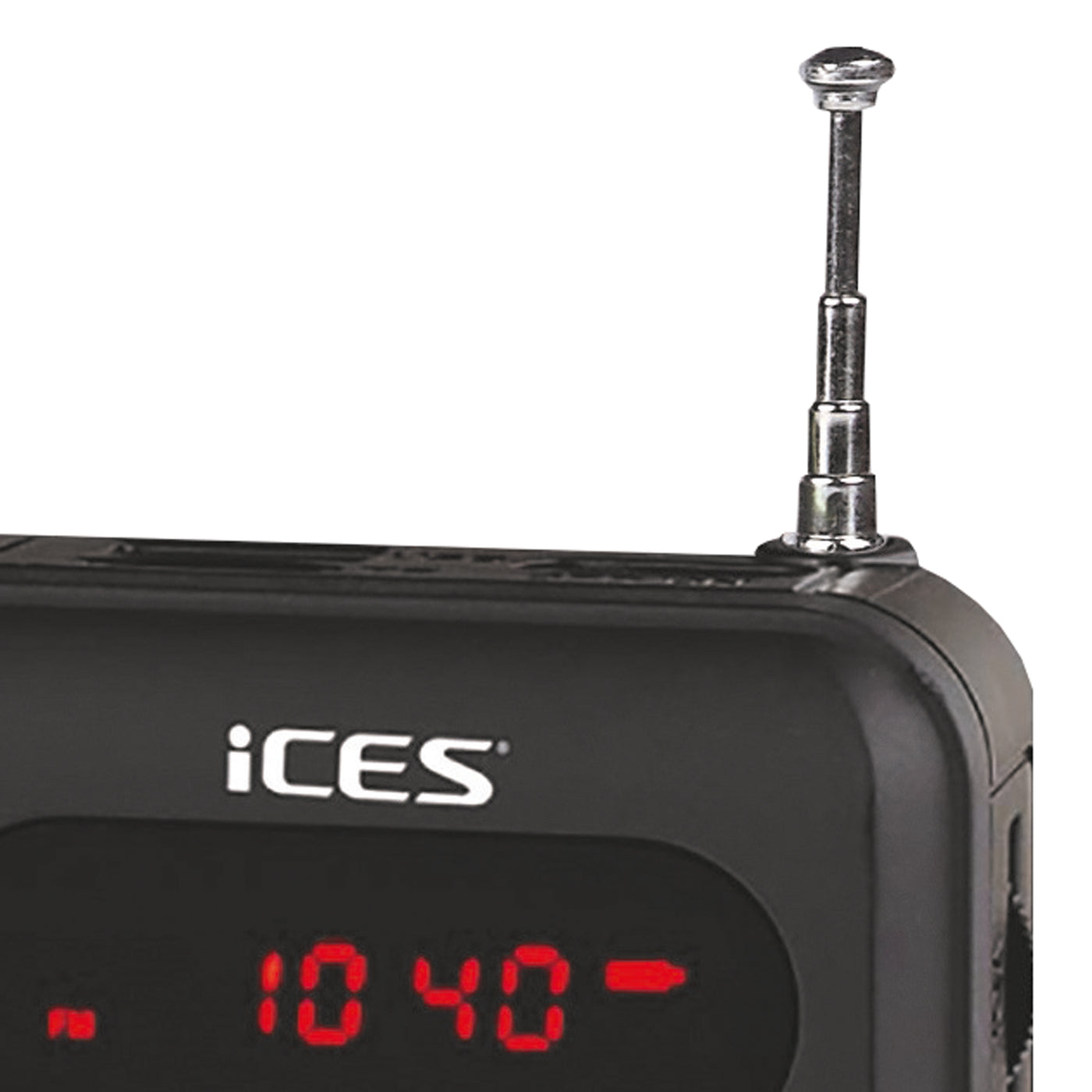 Ices IMPR-112 Black - Draagbare oplaadbare FM Radio - Zwart