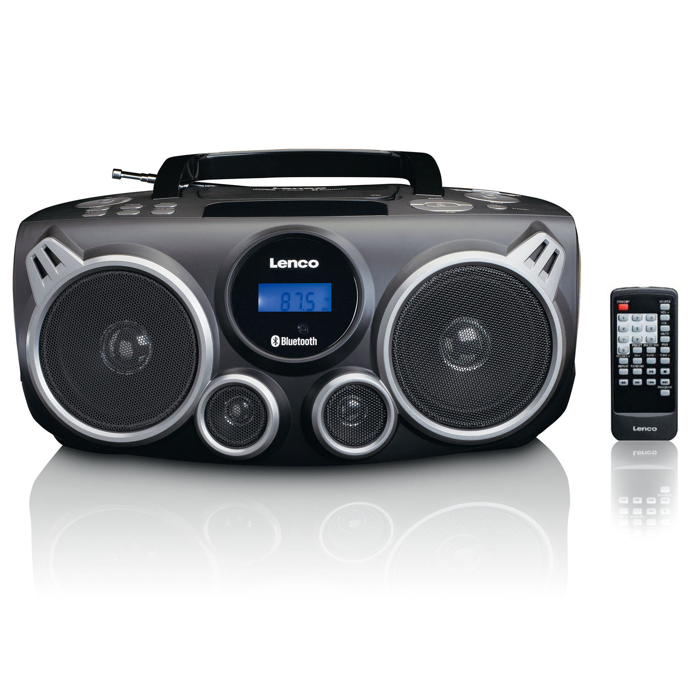 Lenco SCD-685BK - Draagbare DAB+/FM Radio CD-speler met Bluetooth®, USB en SD kaart - Zwart