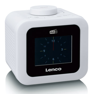LENCO CR-620WH - DAB+/FM Wekkerradio met een kleuren display - Wit