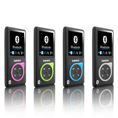 LENCO XEMIO-768 LIME - MP3/MP4 speler met Bluetooth® incl. 8GB micro SD kaart - Lime