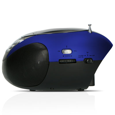 LENCO SCD-37 USB Blue - Portable FM Radio CD and USB player - Blue