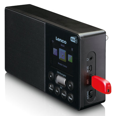LENCO PIR-510BK - Internet, DAB+ FM draagbare radio