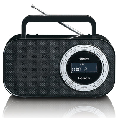 LENCO PR2700 - Portable FM Radio with RDS and USB connection - Black