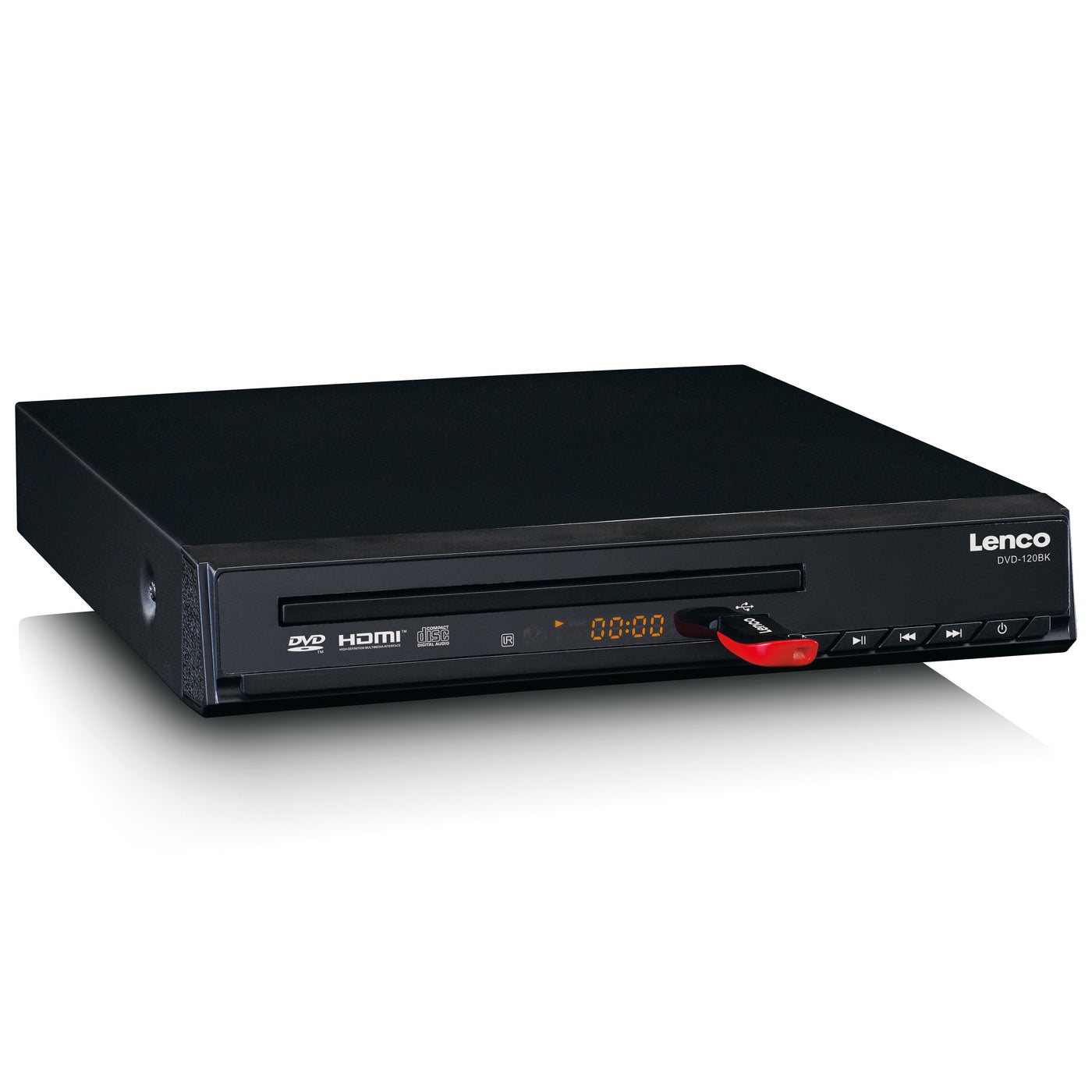 LENCO DVD-120BK - DVD-speler met HDMI en Afstandsbediening