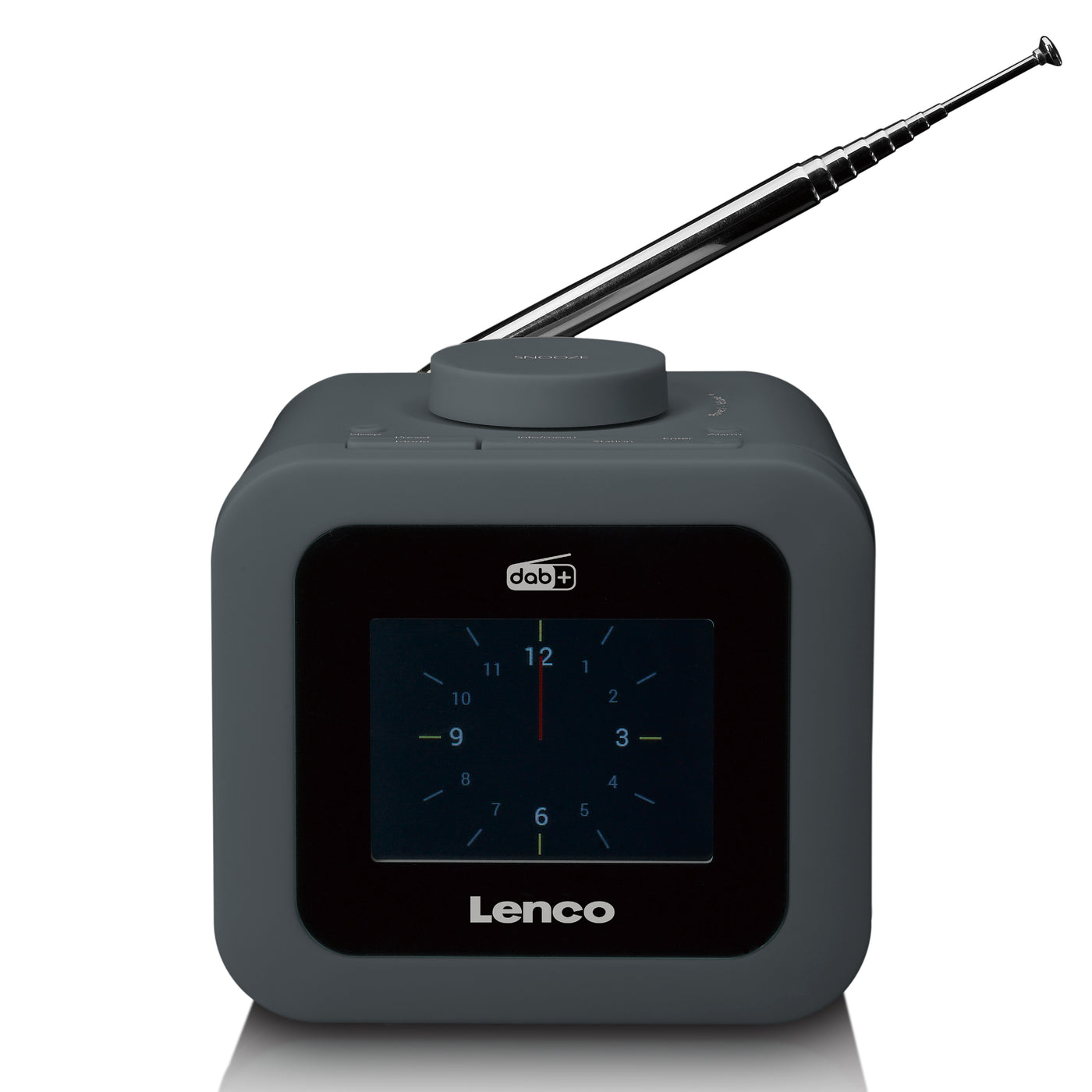 LENCO CR-620GY - DAB+/FM Wekkerradio met een kleuren display - Grijs