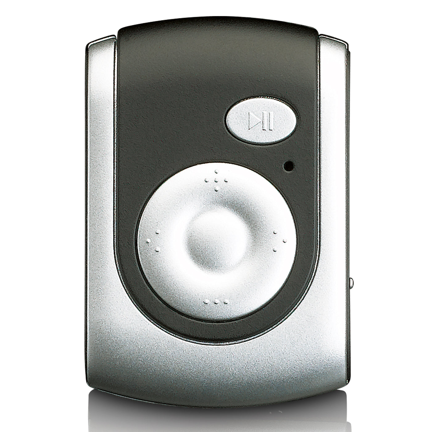 Ices IMP-101SI - Oplaadbare MP3 speler met SD-kaart slot en in-ear oortelefoon - Zilver