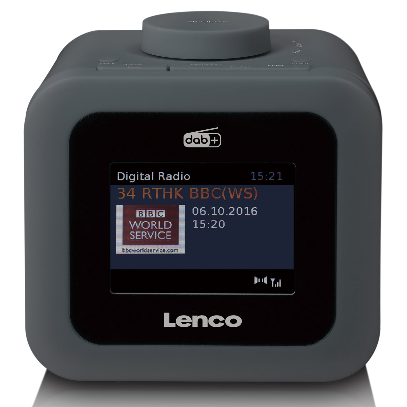 LENCO CR-620GY - DAB+/FM Wekkerradio met een kleuren display - Grijs