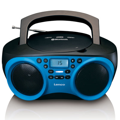 LENCO SCD-501BU Portable FM Radio CD-USB player with Bluetooth® - Blue