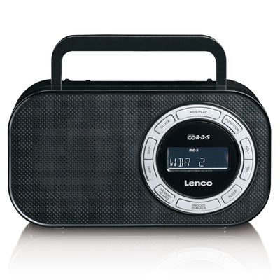 LENCO PR2700 - Portable FM Radio with RDS and USB connection - Black