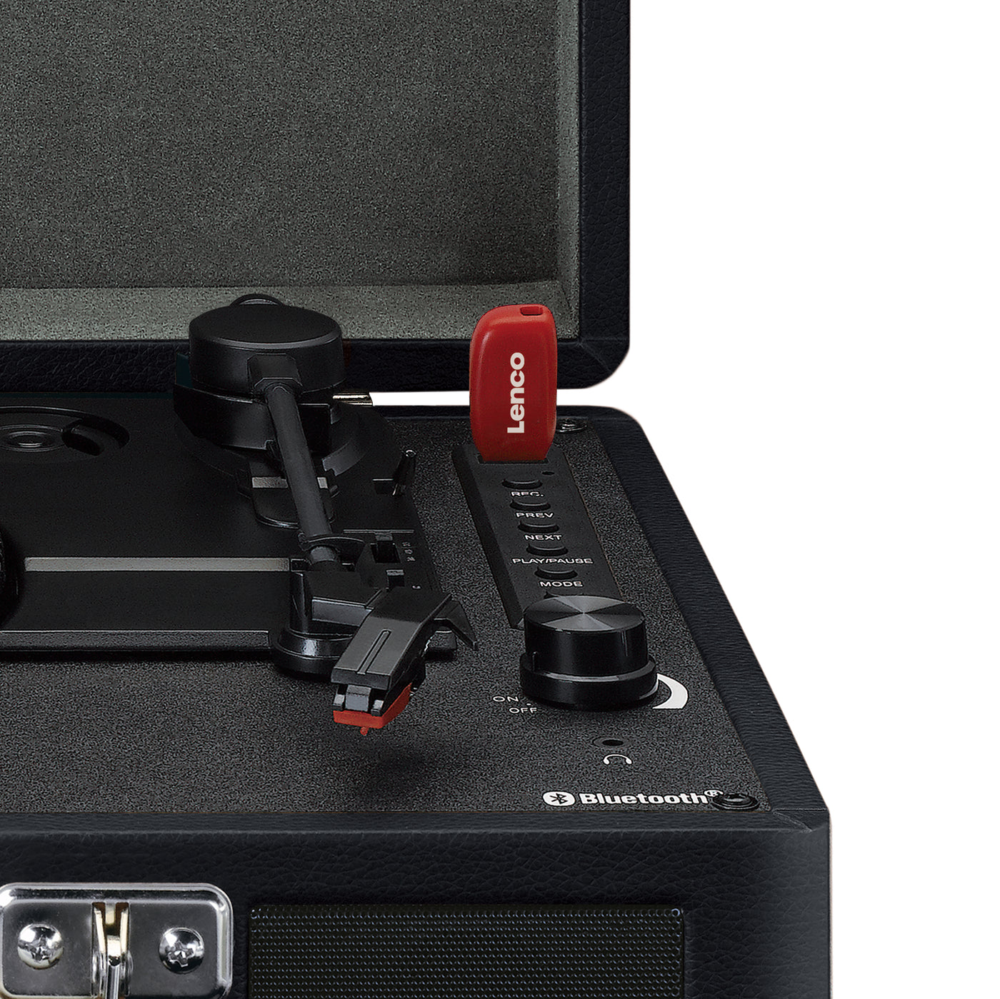 LENCO TT-115BK - Bluetooth® platenspeler met ingebouwde speakers, zwart