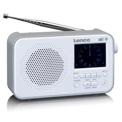 LENCO PDR-035WH - DAB+ / FM Radio met Bluetooth® - Wit