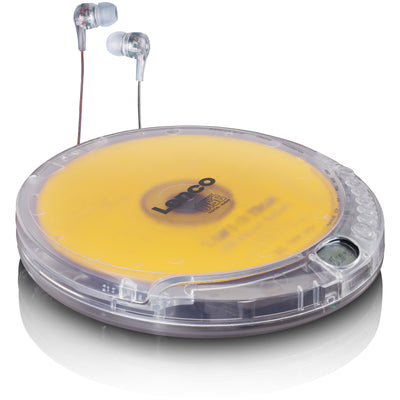 LENCO CD-012TR - Portable CD player with charging function - Transparent