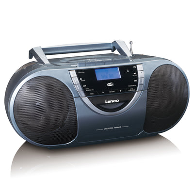 LENCO SCD-6800GY - Boombox with DAB+, FM radio and CD/ MP3  player