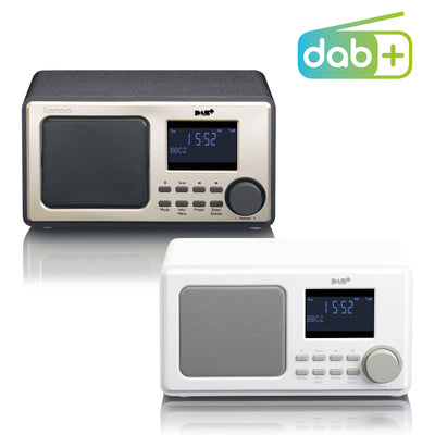 Lenco DAR-010WH - DAB+ FM Radio met AUX-ingang en alarm functie - Wit