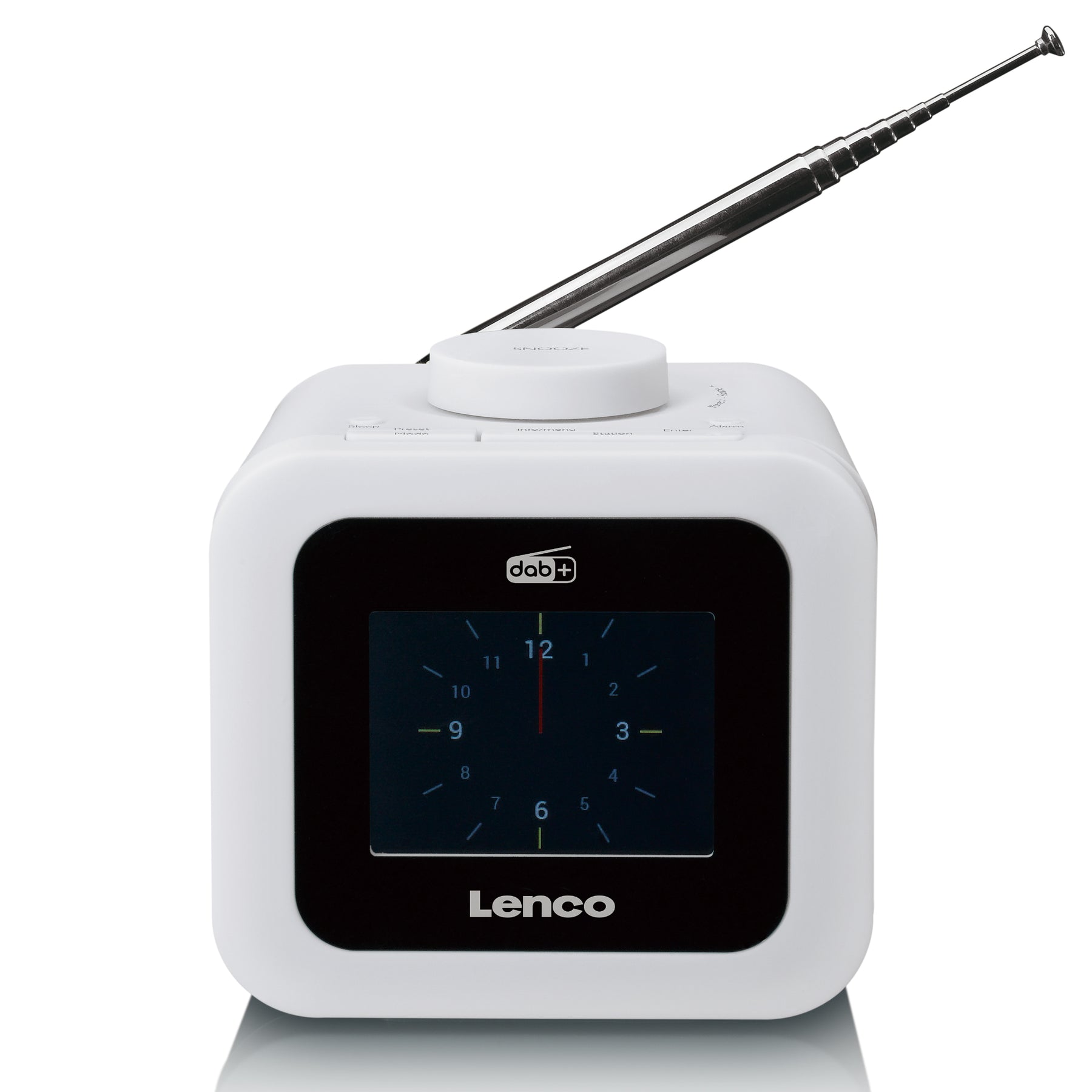 LENCO CR-620WH - DAB+/FM Clock Radio with colour display - White | Uhrenradios