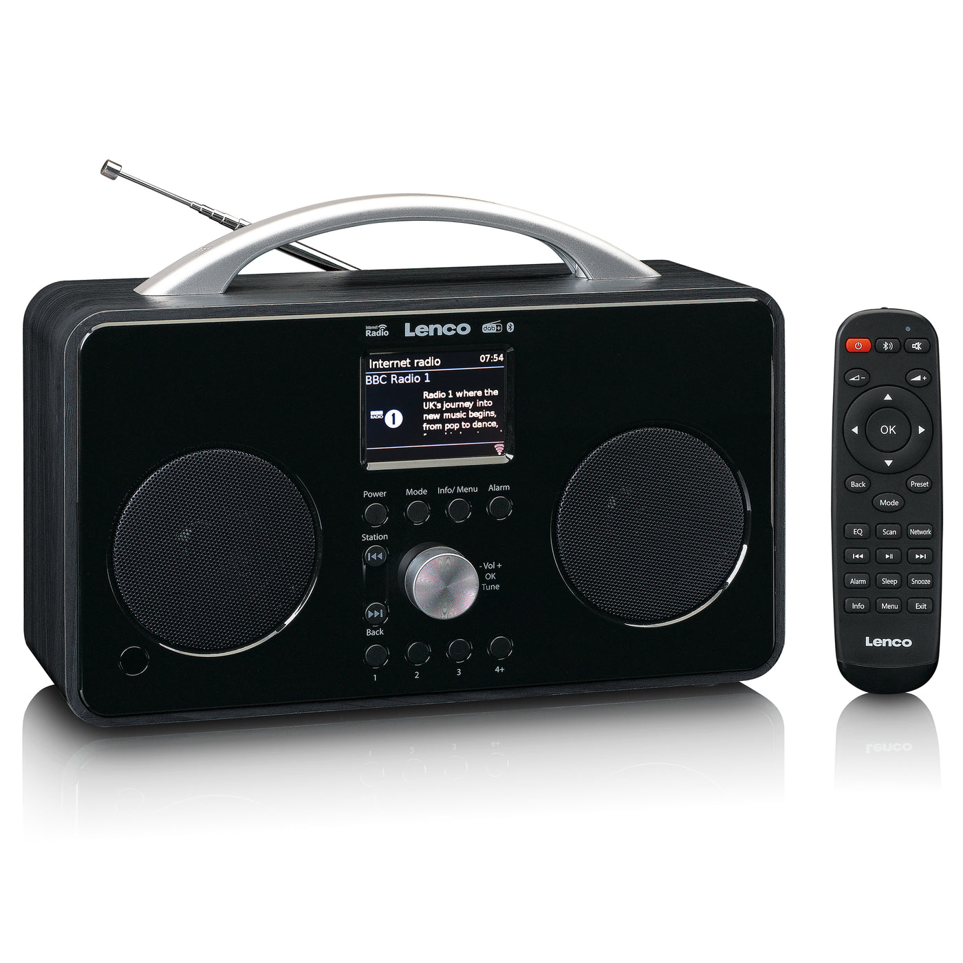 LENCO PIR-645BK - Internet, DAB, FM radio, Bluetooth®, RC