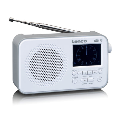 LENCO PDR-036WH - DAB+ / FM Radio met Bluetooth® - Wit